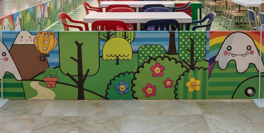 Instalación para área infantil en plaza comercial