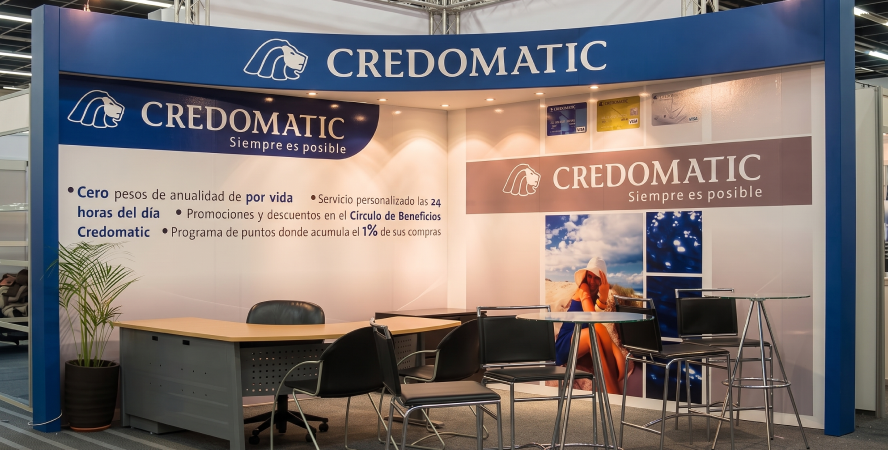 Stand en expo Credomatic