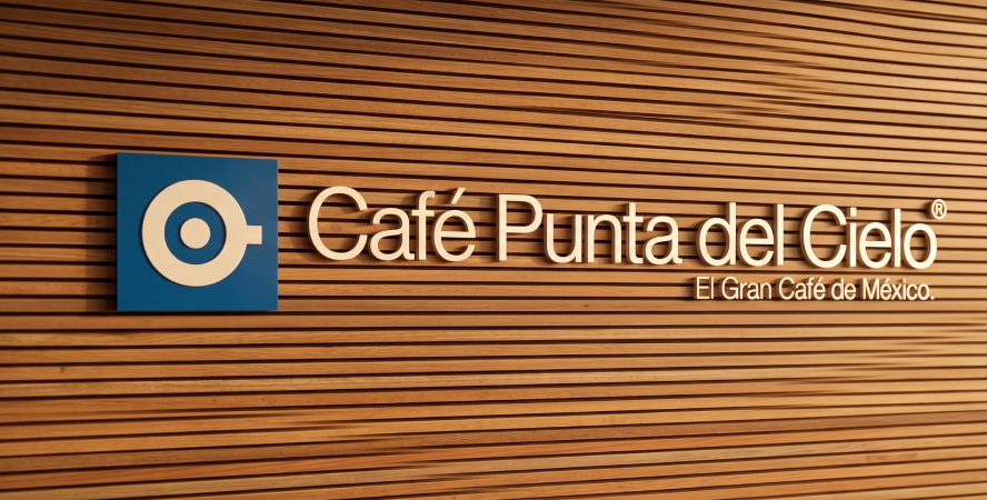 Instalación rótulo 3D Café punta del cielo